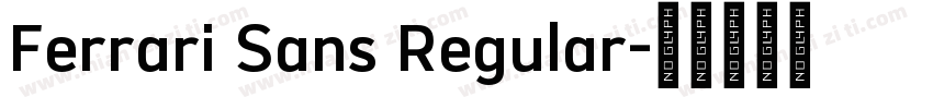 Ferrari Sans Regular字体转换
